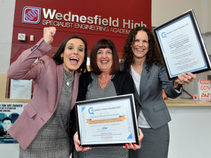 Supporting image for story: Wednesfield School strikes gold with award