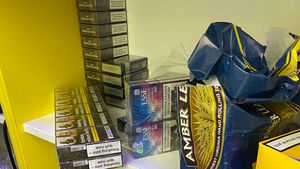 Some of the illegal items seized