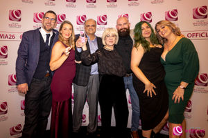 Hadley Park House Hotel staff celebrating their win at the West Midlands regional Wedding Industry Awards