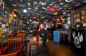 Ye Old Foundry pub, Dudley. Manager Chrissie Love