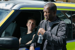 Trigger Point. Pictured: Adrian Lester as Joel Nutkins and Vicky McClure as Lana Washington.