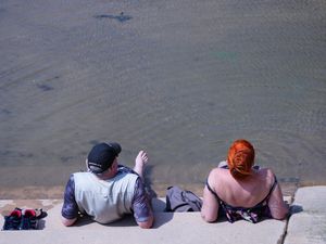 Supporting image for story: In Pictures: Beachgoers and Glastonbury revellers make most of hot weather