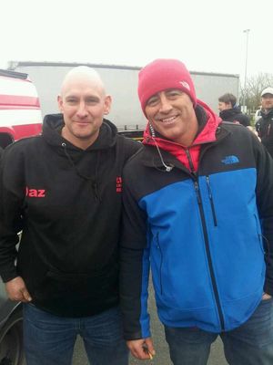 Darren with host and former Friends star Matt LeBlanc