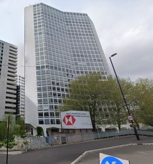 Alpha Tower in Birmingham city centre. From Google Maps.