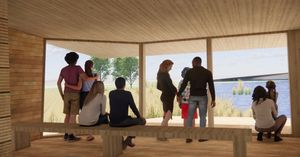 An artists impression of the plans