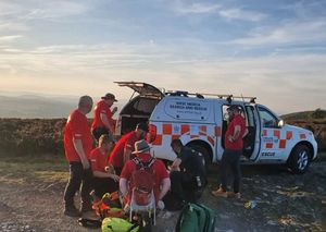 West Mercia Search and Rescue helped get the injured hiker off the Stiperstones. Picture: West Mercia Search and Rescue