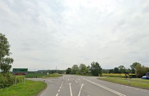 A49 junction with A456 at Woofferton