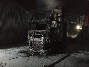 Supporting image for story: Arson attack destroys lorries at Wombourne transport firm