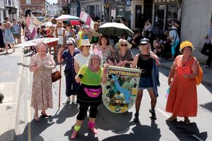With their display representing fashion through the ages, were Chatterbrook WI members. Image Andy Compton