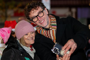 It was a night for fans to meet Mark Charnock and get a selfie with him. Photo: Kennett Photography