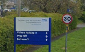 Signs to the car parks at RJAH, Gobowen. Picture: Google Maps