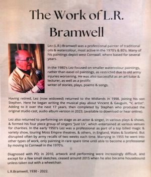 The life and work of Lez Bramwell is being celebrated at the exhibition