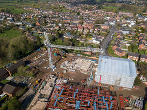 Supporting image for story: Here's why a giant crane has been dominating the skyline in Whitchurch