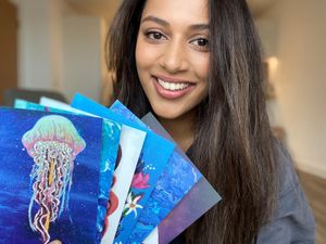 Supporting image for story: Junior doctor Rakhi raises charity funds with artwork