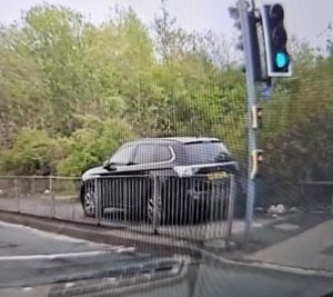 The vehicle was pursued by police in Darlaston. Photo: West Midlands Police Traffic unit