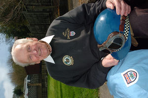 Norman Dewis at his home in Church Stretton looking at his Jaguar memorabilia. Pic: Mark Booth