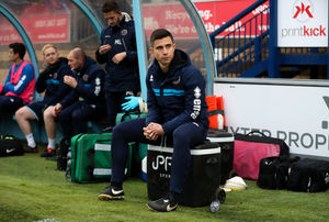 Eric Ramsay in the dugout while helping out as Shrewsbury caretaker (AMA)