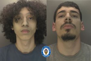 Ethan Edwards and Ilir Hoxha have been convicted of seriously injuring a man when he was shot in the leg. Photo: West Midlands Police