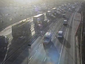 Supporting image for story: 'Major disruption' on the M6 in Birmingham due to outside lane crash