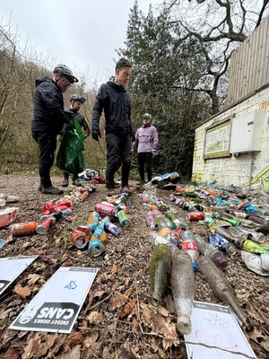 Food- and drink-related rubbish was the most common