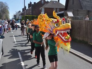 Supporting image for story: St George visits Telford for well-attended event