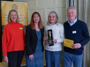 Supporting image for story: The owners of two Powys gardens have received awards after supporting the National Garden Scheme for a decade