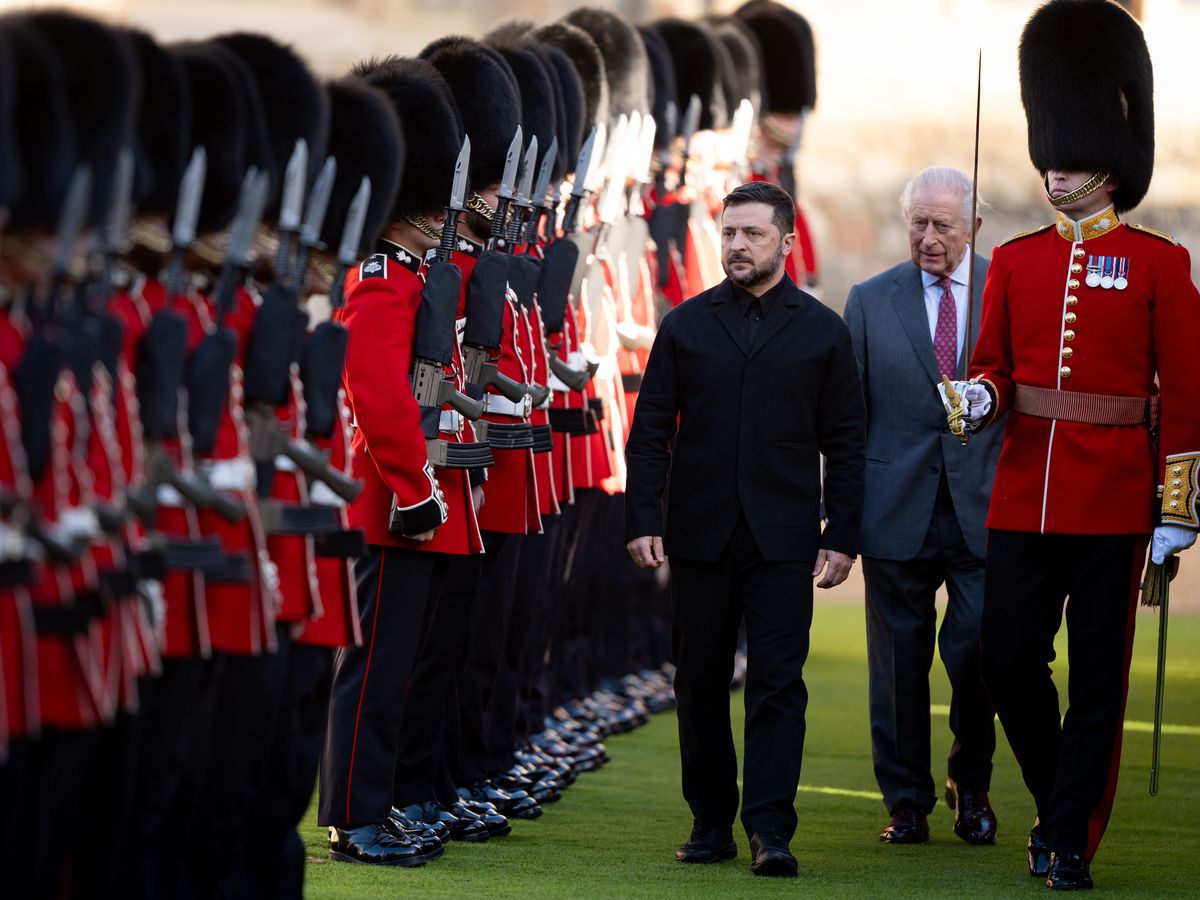 Ceremonial welcome for Zelensky as he meets King at Windsor Castle