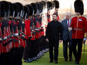 Supporting image for story: Ceremonial welcome for Zelensky as he meets King at Windsor Castle