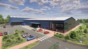 An architect's impression of how the extension to the manufacturing facility will look once completed in 2024.