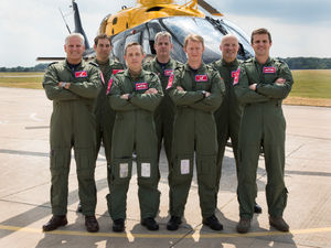 Supporting image for story:  RAF centenary flypast: Shawbury helicopters part of historic event