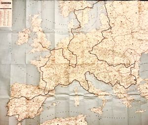 Hayden's map of his trip