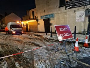Supporting image for story: WATCH: Road closed and vehicle damaged following partial building collapse in Wolverhampton