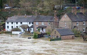There has been severe flooding in Ironbridge over recent days 