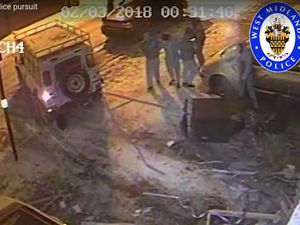 Supporting image for story: WATCH: Cash machine with £100k inside ripped out of wall by stolen Land Rover