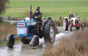 Sam Ritchie with his Ford 3000