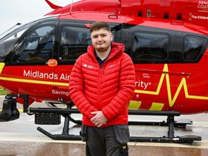 Alex Chapman, property maintenance technician at Midlands Air Ambulance Charity who is doing his training through City of Wolverhampton College