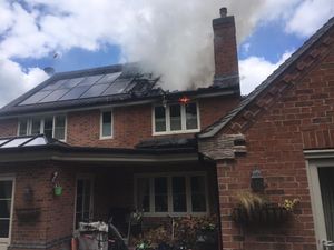 Supporting image for story: Family of eight escape from fire at Stafford home