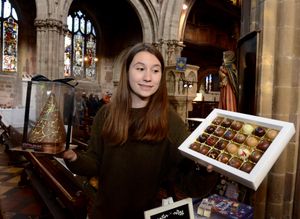 Zara Snell with some of her chocolates