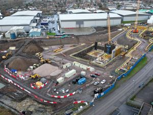 Supporting image for story: Drone video shows how work on Walsall's new multi-million pound waste energy plant is taking shape