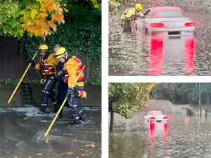 Supporting image for story: Fire crews rush to Stourbridge water rescue after car submerged in deep flood