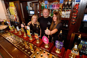 Penny Nicholls, Richard Wilkes and Laura Wilkes work hard to make the pub a must-go place for people