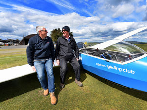 Supporting image for story: Gliding club high fliers get a unique view of Shropshire - with video and pictures