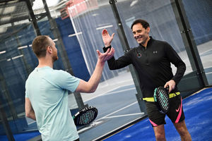 The popular padel courts at Tipton Sports Academy