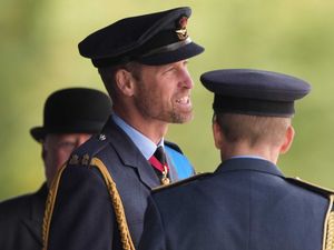 Supporting image for story: William steps in for Charles as he attends graduation ceremony at RAF Cranwell