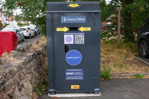 The weapon surrender bin at Coalway Road