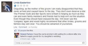 Some of the Facebook complaints about the firm