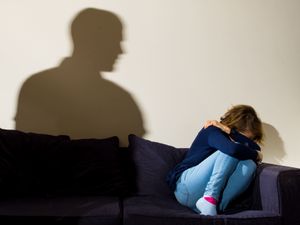 Depression, alcohol and domestic violence abuse stock