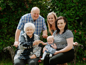 Supporting image for story: Five generations of family back together after lockdown
