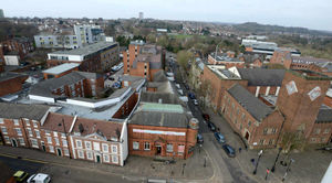 The view of Dudley from the ferris wheel