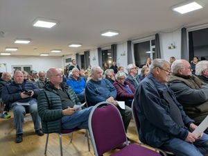 A meeting was held at Cressage Village Hall to hear about plans to build up to 96 homes in the village. Picture: LDRS